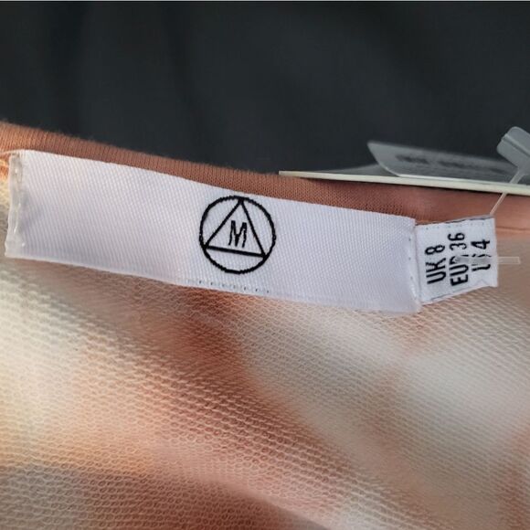 Missguided Tie-Dye Cropped Sweatshirt-WHITE-UK 8/US 4 - Picture 7 of 7